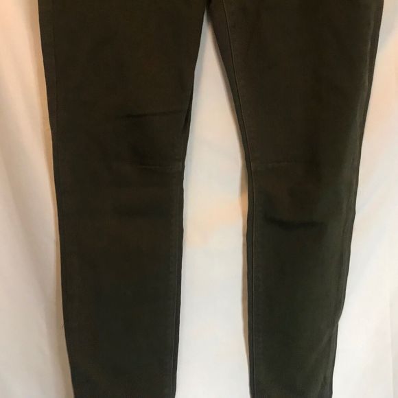 RtA Jagger Skinny Ankle Jeans, Commando Olive Green Utility Style 26 - Picture 4 of 16